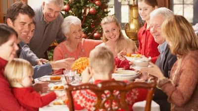 ceia de Natal em fam&iacute;lia