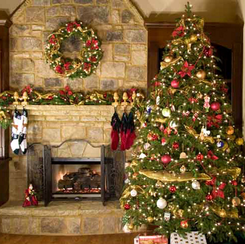 �rvore tradicional com fita