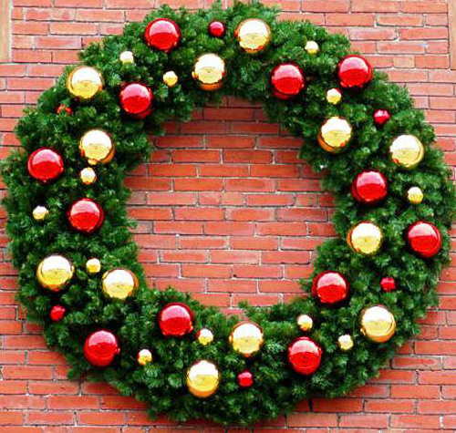 Coroa com bolas assim�tricas