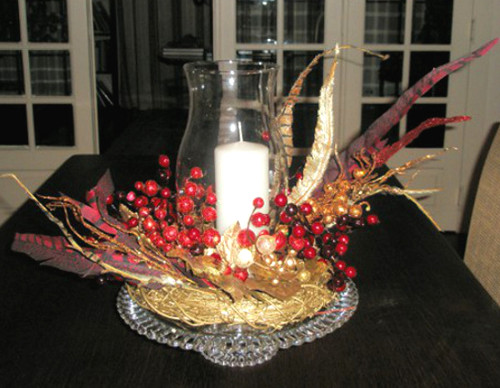 Arranjo para ceia de Natal