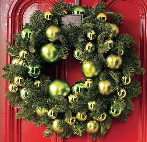 Coroa em tons verdes