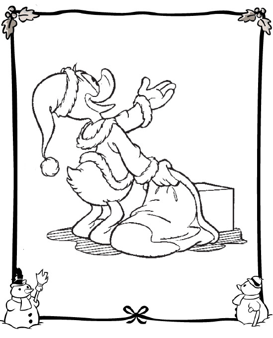 Donald com saco de prendas