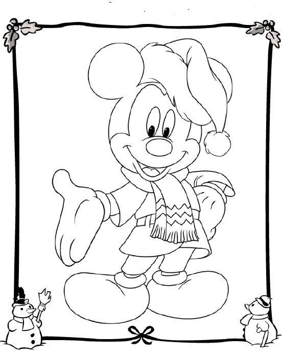 Mickey dando as boas vindas para a ceia