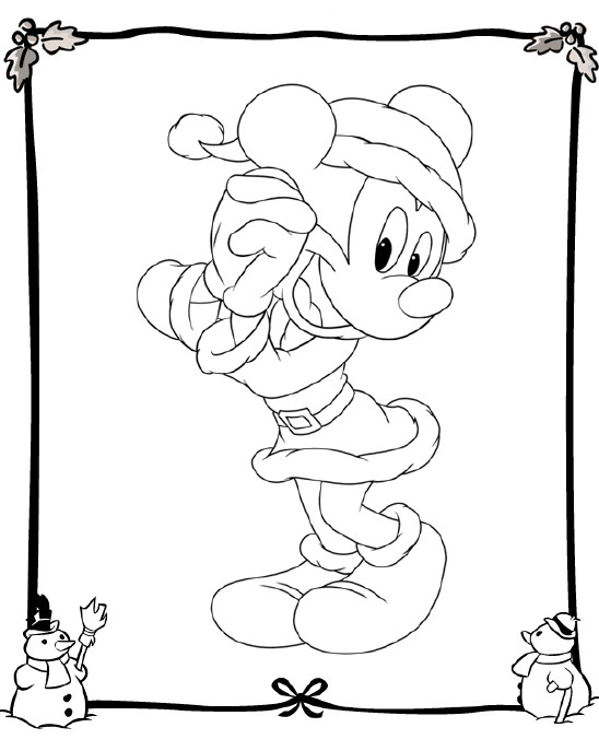 Mickey vestido para o natal