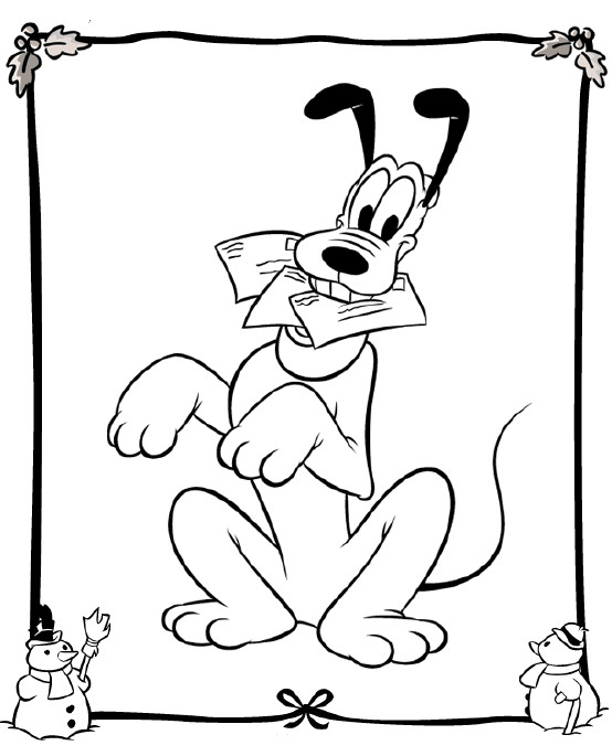 Pateta tras a correspondencia e postais de boas festas