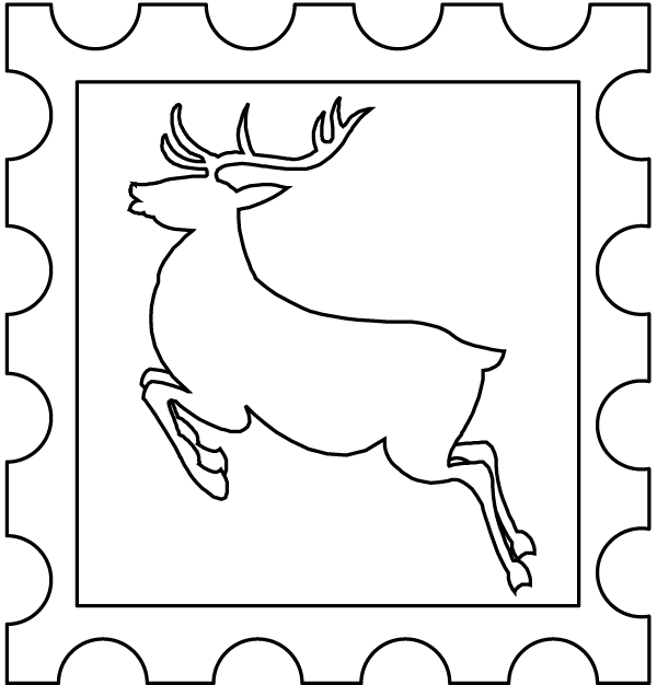 Rena em duas pernas num selo